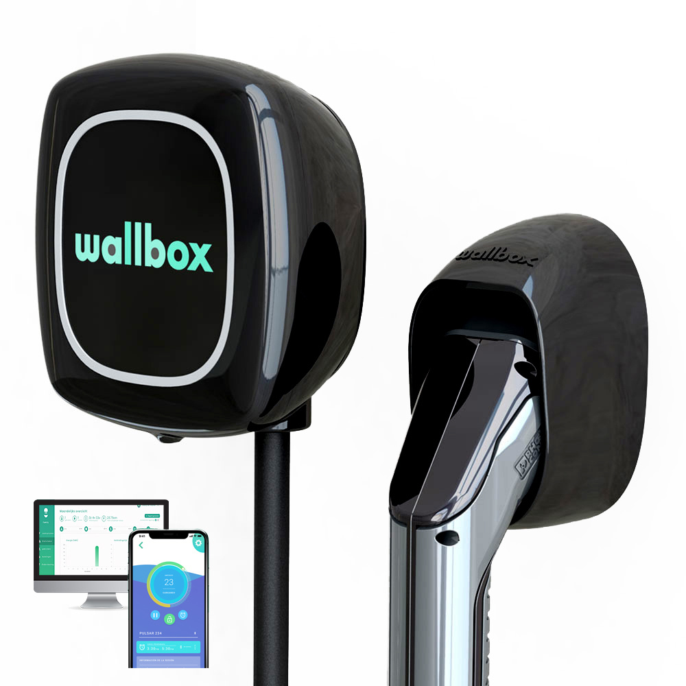 Wallbox Pulsar Plus Type 2, 22kW 5 m, Black
